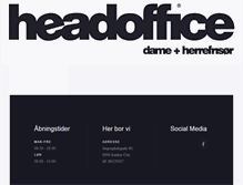 Tablet Screenshot of head-office.dk